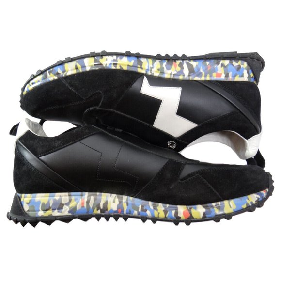 Fendi Leather Lightning Bolt Applique Running Sneakers Size 9 100% Authentic - Picture 7 of 8